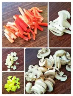 Make Snack of sweet pepper step 2