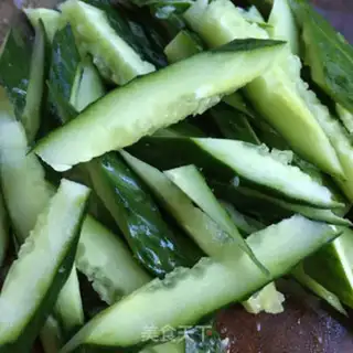 Make cucumber with sweet potatoes step 2