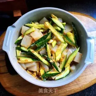 Make cucumber with sweet potatoes step 6