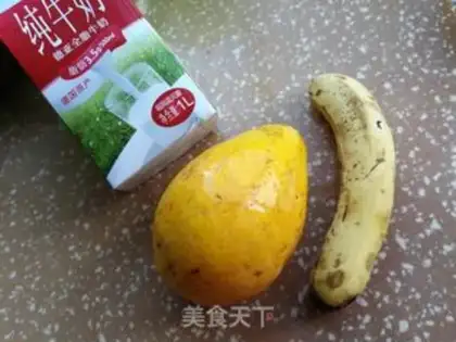 Make A papaya banana shake step 0
