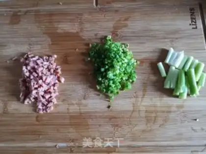 Make Gold egg fried rice step 2