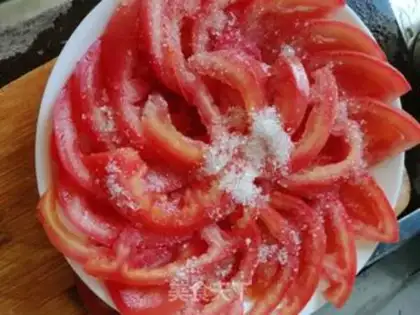 Make Sugar with tomatoes step 3