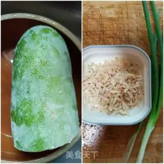 Make Shrimp skin steamed melons step 0