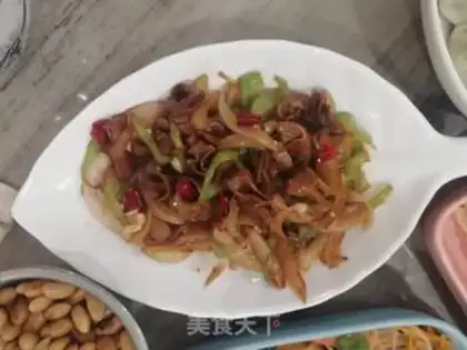 Make Spicy pig intestines step 5