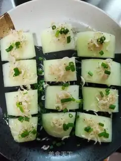 Make Shrimp skin steamed melons step 6