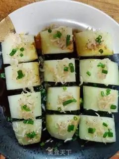 Make Shrimp skin steamed melons step 8