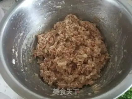 Make Pork celery dumplings step 2
