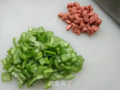 Make Ham, pepper, soybeans step 1
