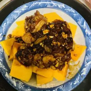 Make Chicken steamed pumpkin step 1