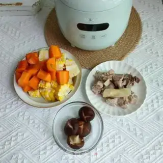 Make Sweet and delicious mushroom ribs soup step 3