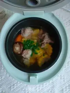 Make Sweet and delicious mushroom ribs soup step 6