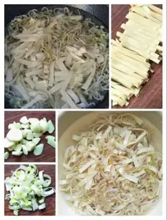 Make A tofu sprouts with spinach step 2