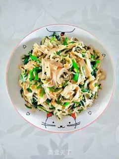 Make A tofu sprouts with spinach step 5
