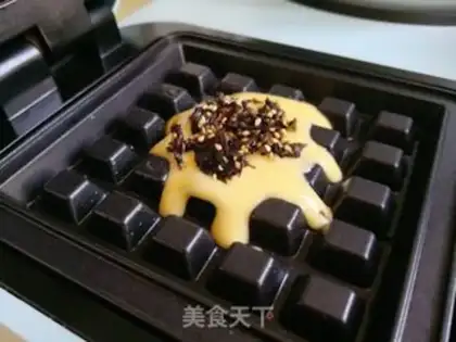 Make Seaweed with waffles step 1