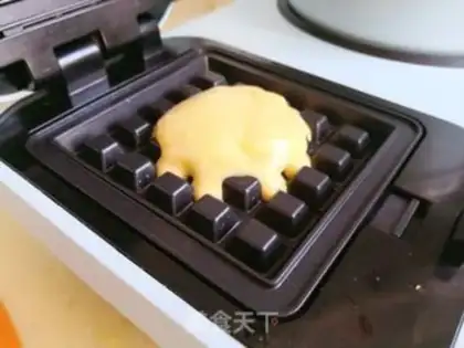 Make Seaweed with waffles step 2