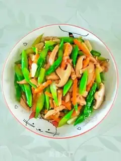 Make Mushroom carrots and storks step 5