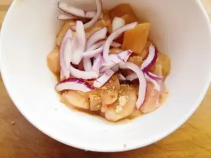 Make Chicken and rice step 1