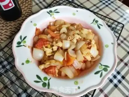 Make Onion fried eggs step 8