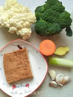 Make Double-flower chicken tofu step 0