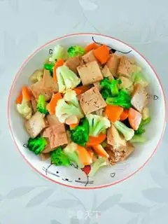 Make Double-flower chicken tofu step 5