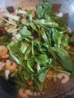 Make Fry mushroom shrimp step 10