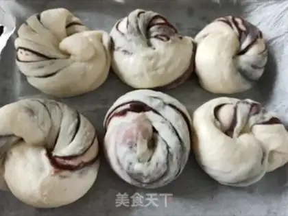Make Bean roll bread step 19