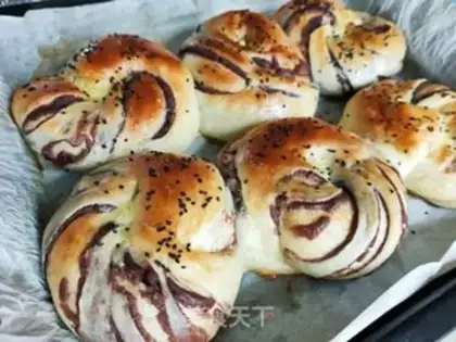 Make Bean roll bread step 23