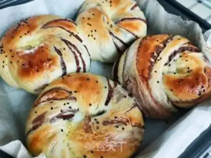 Make Bean roll bread step 26