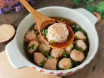Make Handmade shrimp balls step 8