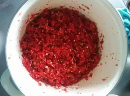 Make Homemade bean peppers step 6