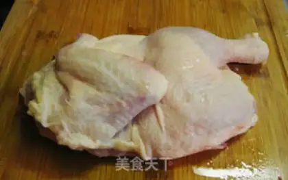 Make Gold needles, steamed chickens step 1