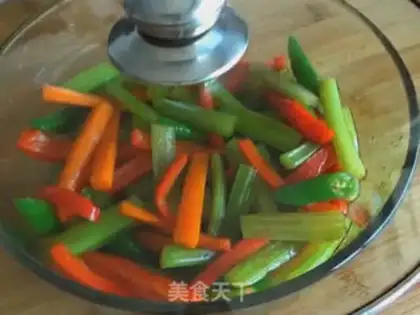 Make Sour celery carrots step 2