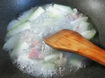 Make A fan of salted meat step 5