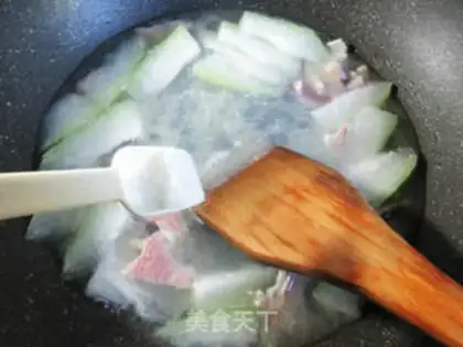 Make A fan of salted meat step 7