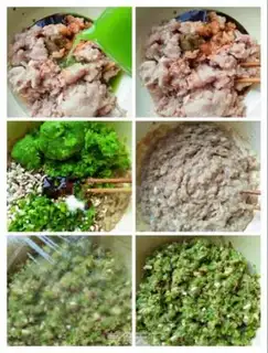 Make Pork mushroom celery buns step 6
