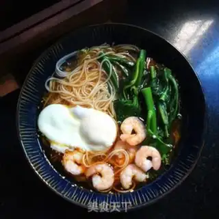 Make Mustard shrimp egg noodles step 9