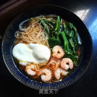 Make Mustard shrimp egg noodles step 10