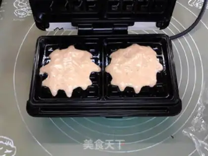 Make Peanut butter and waffle step 8