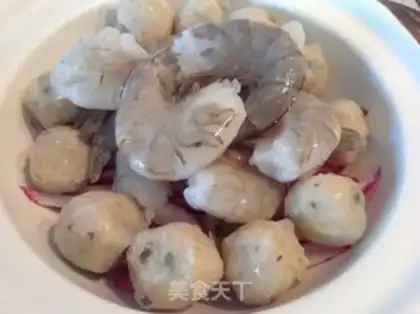 Make The radish seafood step 4