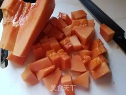 Make Pumpkin mango gel step 1