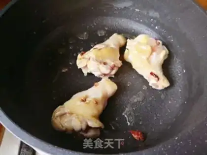 Make Fan chicken leg step 5