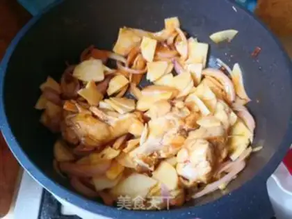 Make Fan chicken leg step 7