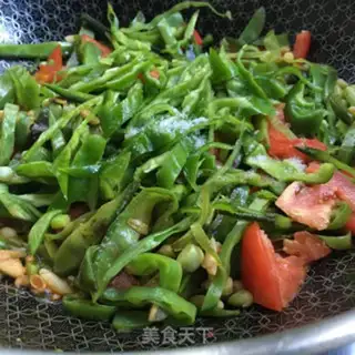 Make Pepper tomato fried lentils step 9