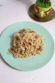 Make Onion beef fried rice step 6