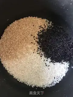 Make Three-colour coarse rice step 0