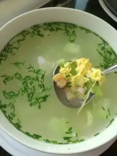 Make Dry melon egg soup step 7