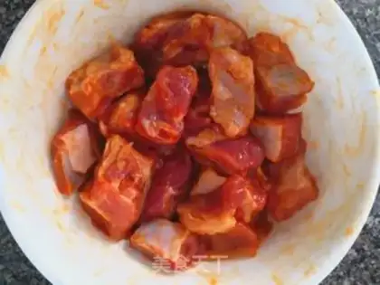 Make Mint fried ribs step 1