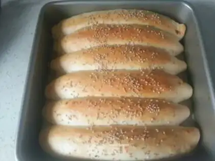 Make Meat pine buns step 12