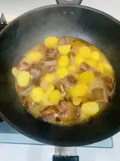 Make Potato meds for the pork chop step 4