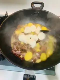 Make Potato meds for the pork chop step 6